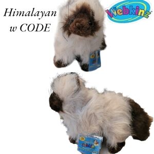 GANZ WEBKINZ Himalayan Cat Plush Stuffed Animal New w Unused Sealed Code